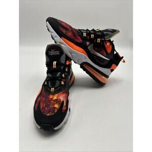 NIKE AIR MAX 270 REACT SUPERNOVA GALAXY BLACK ORANGE WHITE Men Sz 13 CW8567-001